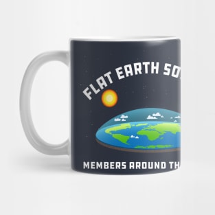 Flat Earth Society - Members Around the Globe Mug